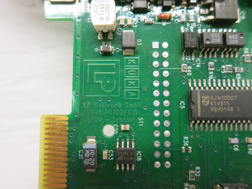 Kuka LP98LP0702/1.10 LPDN Scanner Robot Board 5.04058.122/0100-000 PLC Card P385 (DW7788-1)