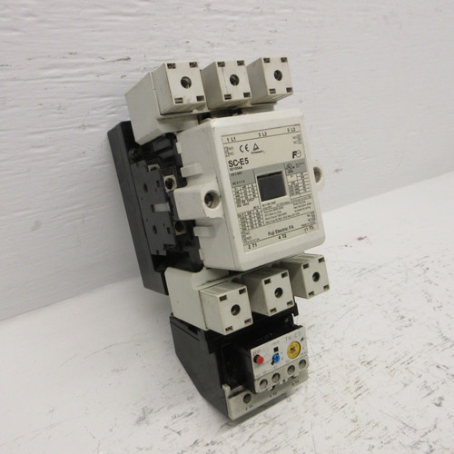 Fuji Electric SC-E5 SE105AA Starter 150A 75HP 24V Coil w/ TK-E5 65-95A Overload (AH0877-1)