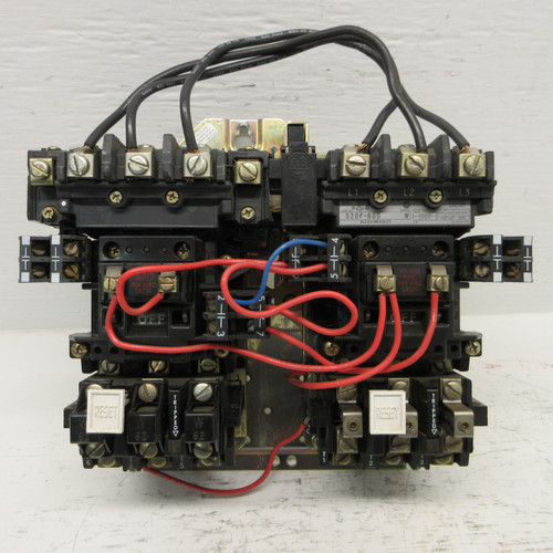 Allen Bradley 520F-BOD Size 1 2 Speed Starter 120V Coil 27A 520F-B0D w/ Heaters (AH0881-1)