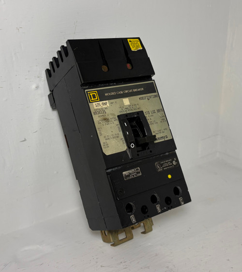 Square D I-Line KA36125 125A Circuit Breaker 480/600V 3 Pole Type KA 125 Amp (EM5750-1)