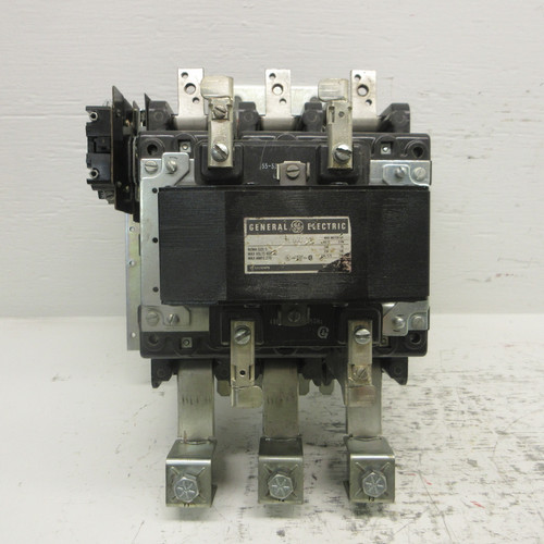 GE NEMA Size 5 Motor Contactor 200HP 270A 480/600VAC 400/480V Coil (BAD LABEL) (AH0901-1)