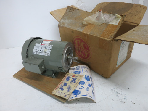 NEW US Motors F022 2 HP AC Motor 208-230/460V 3465 RPM F022B 56C UT TE F022-B (DW7832-1)