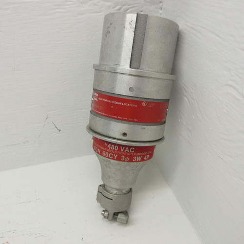 Cooper Crouse-Hinds SP6463D Plug For Hazardous Locations 480V 60A 60CY 3PH 3W 4P (AH0912-1)