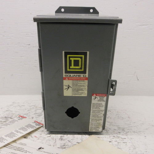 NEW Square D 8536SBA2V02S Starter Enclosure Type 12/3R w/ 8536SBO2S (NO RESET) (AH0917-1)