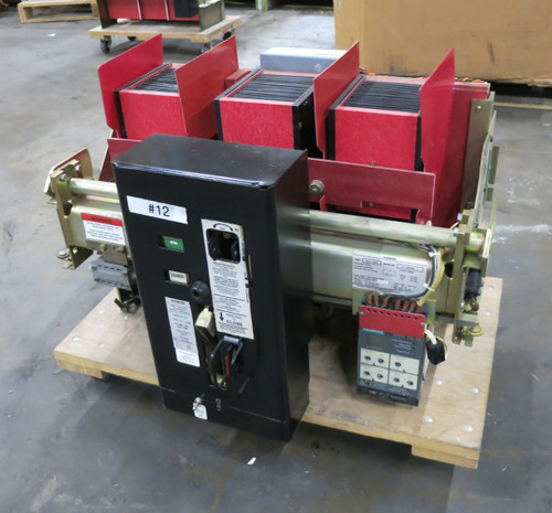 Siemens RLF-3200 3200A Air Breaker LSIG Static Trip III RMS-TSIG-TZ-CP 3200 Amp (DW7857-1)
