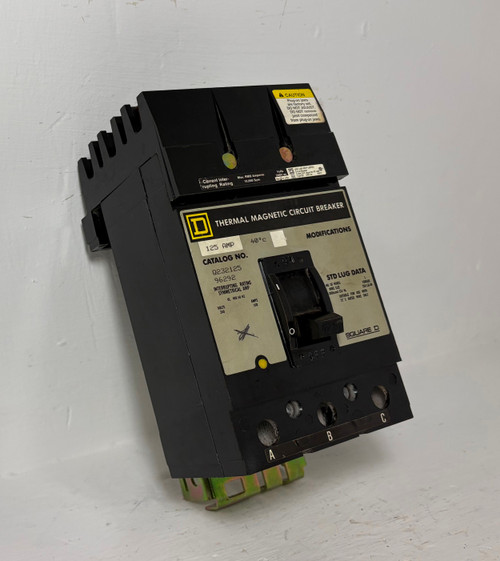 Square D I-Line Q232125 125A Circuit Breaker 240 VAC 3 Pole Type Q2 125 Amp 3P (EM5769-4)
