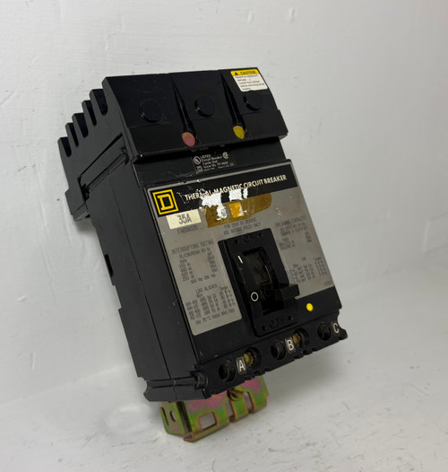 Square D I-Line FAB36035 35A Circuit Breaker 480/600V 3 Pole Type FAB 35 Amp 3P (EM5783-1)