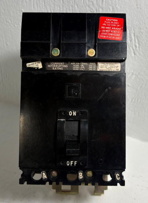 Square D I-Line FA36030 30A Circuit Breaker Black 480/600V 3 Pole Type FA 30 Amp (EM5786-1)