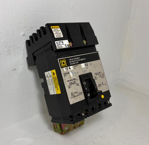 Square D I-Line FC24015AB 15A Circuit Breaker 2 Pole in 3P Frame 480V 15 Amp 2P (EM5796-1)