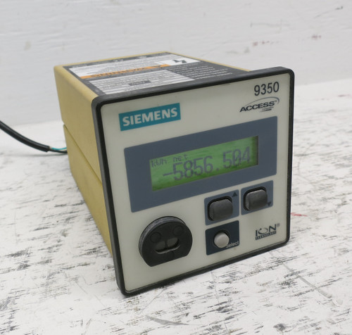 Siemens 9350DC-100-0ZZZZA 9350 Advanced Power Meter ION Display Access 9300 (DW7908-2)