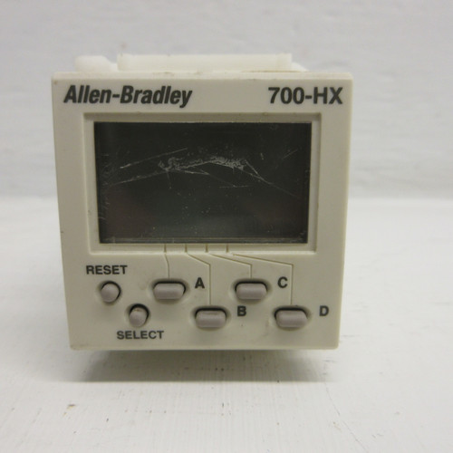 Allen Bradley 700-HX86SA17 Ser A Timing Relay 100/240V 50/60HZ 8-Pin LCD Display (AH0955-1)