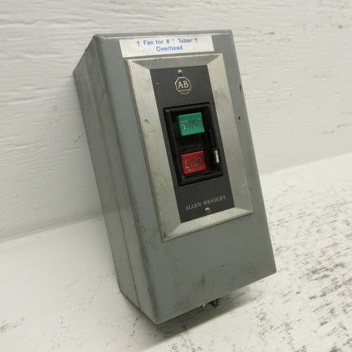 Allen Bradley 609-AAW Size 0 Manual Starter Ser H 3PH NEMA Type 1 609-AOW 609AAW (AH0957-3)