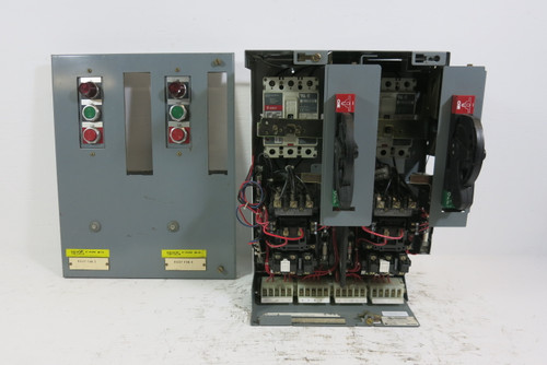 Allen Bradley 2100 Centerline Dual Size 1 Starter 30 Amp Breaker 18" MCC Bucket (BJ1077-1)