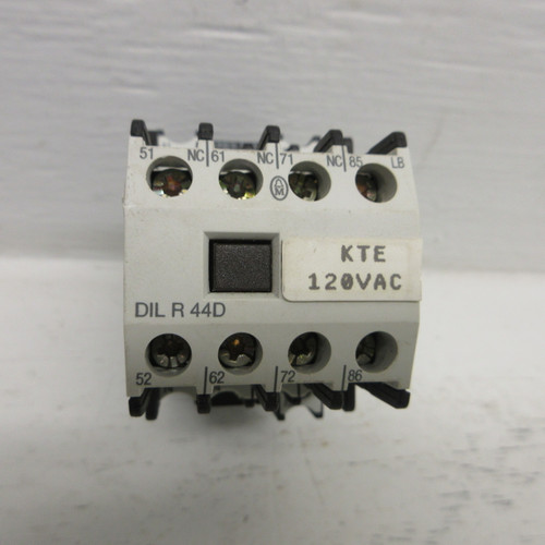 Klockner Moeller DILR44D Motor Contactor 600VAC 120V Coil DILR-44D w/ DIL R 44D (AH1012-10)