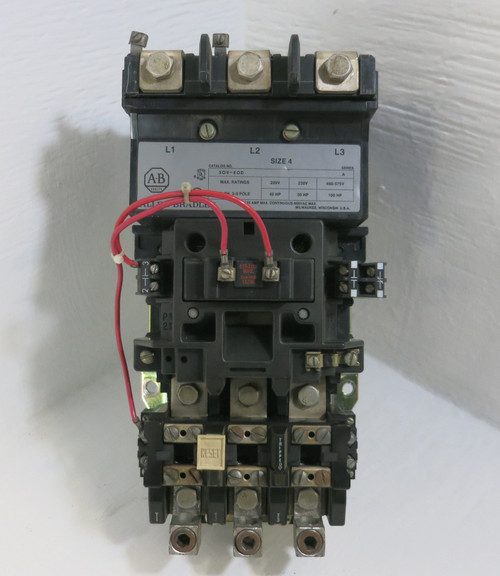 Allen Bradley 509-EOD Size 4 Motor Starter Series A 120V Coil 100HP 135 Amp (BJ1090-1)