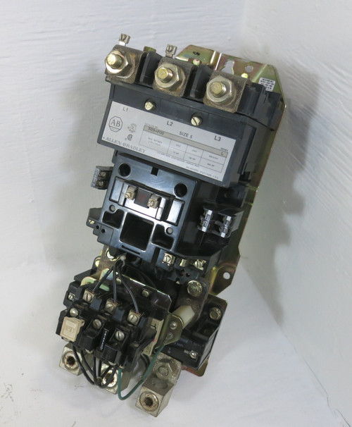Allen Bradley 509-FOD Size 5 Motor Starter 120V Coil 200HP 270A 600VAC 509-F0D (BJ1089-3)