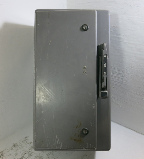 Square D 100A 600V Fusible Disconnect Switch 4X LR4199 Stahlin Enclosure C2412 (BJ1095-1)