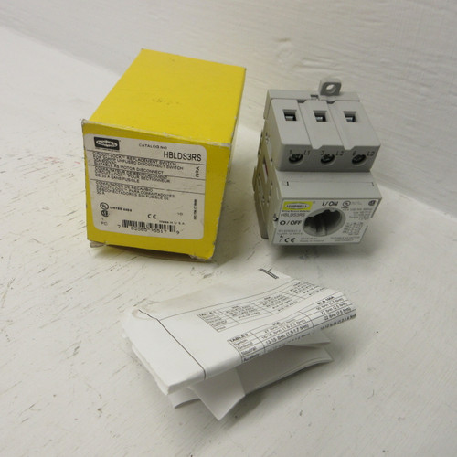 NEW Hubbell HBLDS3RS Circuit-Lock Replacement Switch For 30A Unfused Disconnect (AH1111-1)