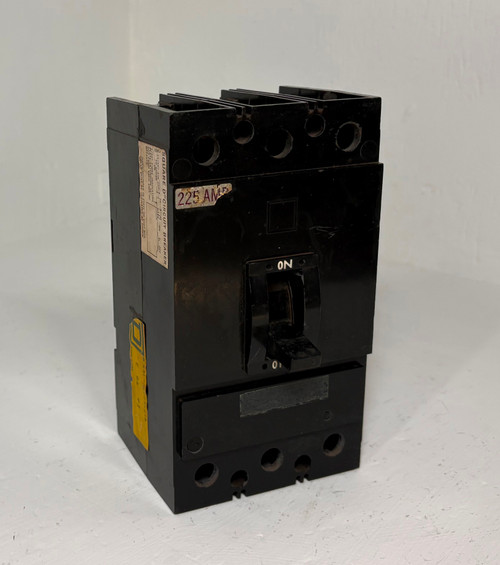 Square D KAL3622525M 225A Circuit Breaker Black 480/600V Type KA 3 Pole 225 Amp (EM5890-1)