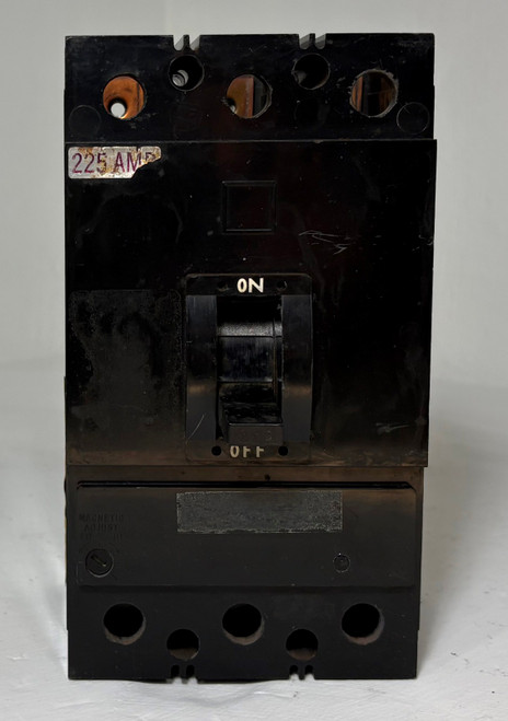 Square D KAL3622525M 225A Circuit Breaker Black 480/600V Type KA 3 Pole 225 Amp (EM5890-1)
