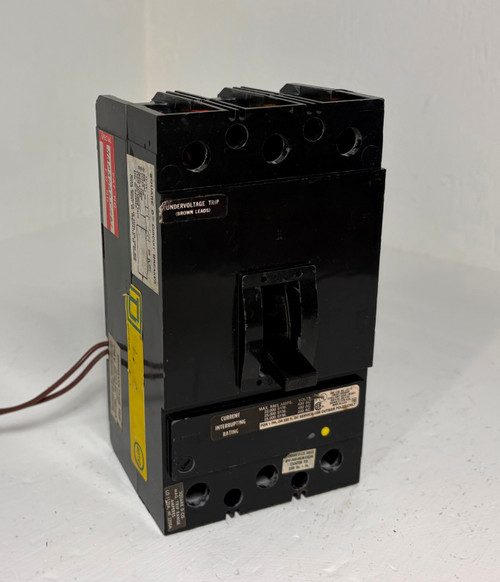 Square D KAP362251121 225A Circuit Breaker Black w/ UVR KAL 3P KAP36225 225 Amp (EM5891-1)