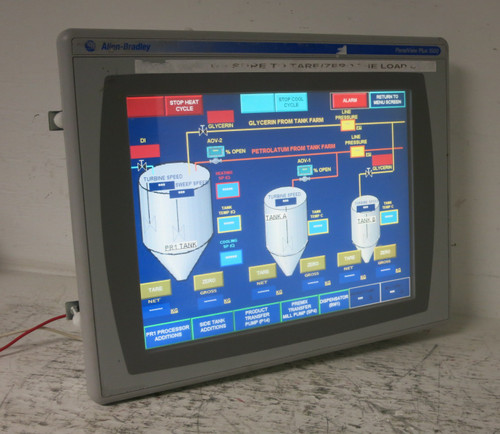 Allen Bradley 2711P-T15C4D2 PanelView Plus 1500 Terminal PLC RDT15C Touch HMI (DW8099-1)