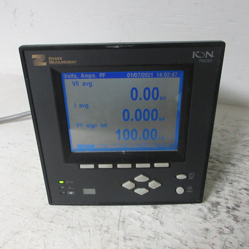 Power Measurement ION 7600 Energy & Power Quality Meter 85-240V 97600B0C0B6F0A0A (AH1195-1)