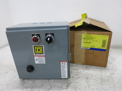 NEW Square D 8536SCO3S Enclosed Size 1 Motor Starter 120V Coil 8536SC03S 208V CT (DW8151-4)