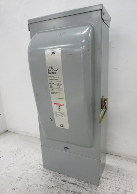 ITE NR324 200A 240V 2-Pole Fusible Disconnect Switch Neutral 200 Amp NR-324 3R (DW8181-1)