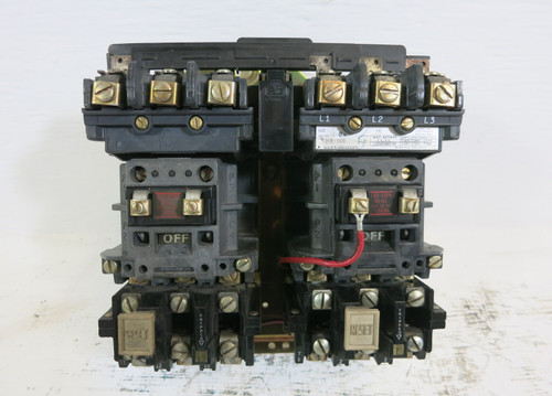 Allen Bradley 520E-BOD Size 1 2 Speed Starter 120V Coil 27A 520E-B0D No Heaters (BJ1119-1)