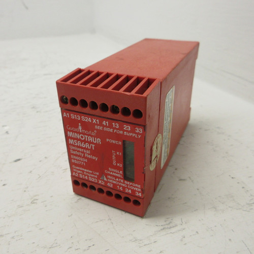 Allen Bradley MSR6R/T GuardMaster Universal Safety Relay Minotaur Single Channel (AH1249-4)
