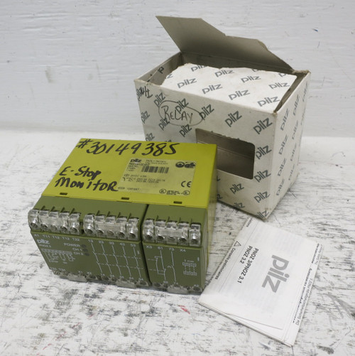 NEW Pilz PNOZ 3 24 V DC 5S10 E-Stop Safety Relay 474894 PN0Z Emergency Stop (DW8204-2)