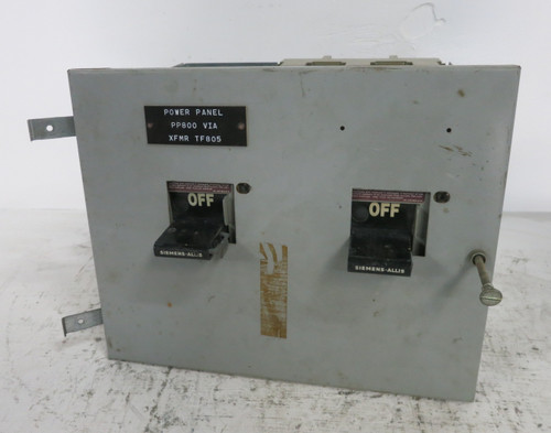 Siemens Model 90 60/30A Dual Fusible 12" MCC Bucket 60 Amp 30 Amp Fused Model 95 (DW8206-1)