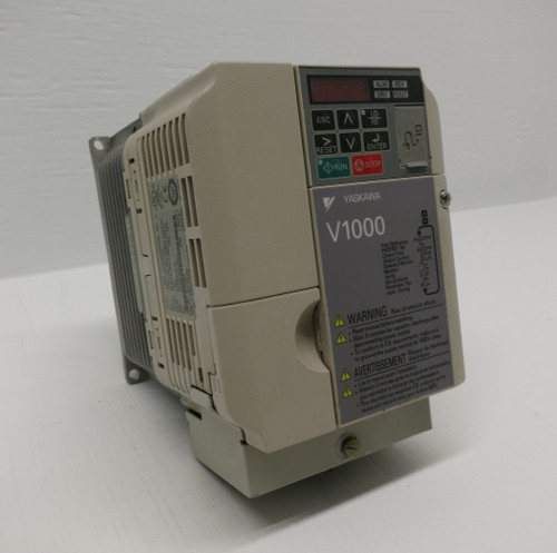Yaskawa CIMR-VU4A0004FAA V1000 AC VS Drive 2 HP 3PH 480V V-1000 VFD Microdrive (DW8214-1)