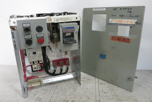 Siemens Model 90 100A Fusible Size 3 Starter 18" MCC Bucket 100 Amp DS36U 3TF48 (DW8228-1)