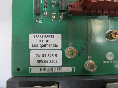 Allen Bradley 1336-QOUT-SP25A Transistor Assembly IGBT Power Block 1336 VS Drive (DW8111-1)