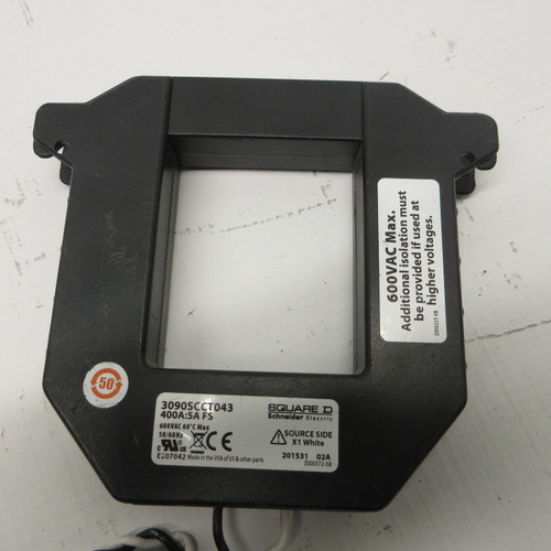 Square D 3090SCCT043 Control Transformer 400A:5A FS 600VAC 50/60HZ 400:5 CT 60ºC (AH1285-8)