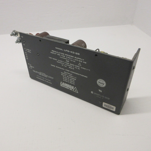 LAMBDA LFS-43-28 Regulated Power Supply 95-132VAC Input 28V Output 5.1A MAX (AH1306-5)