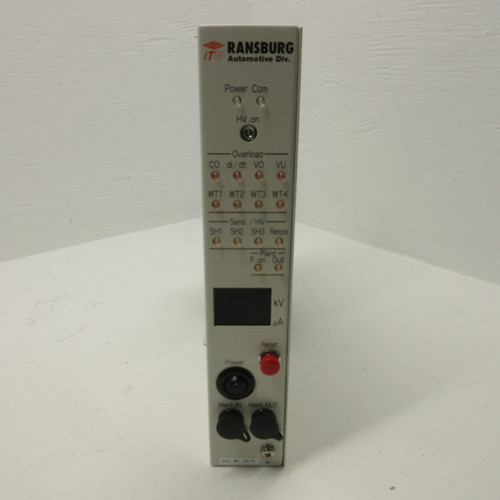 ITW Ransburg Automotive Div. IH100 Hi Voltage Power Supply Controller Interface (AH1325-3)