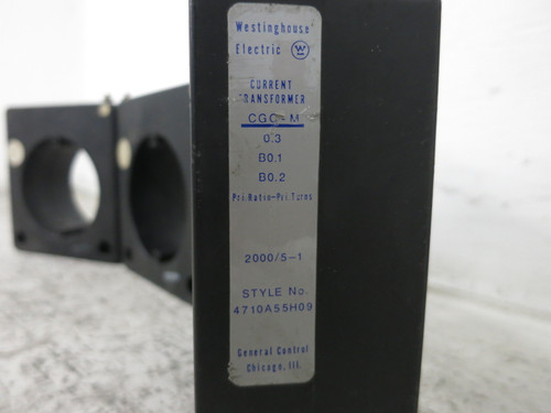 Westinghouse 4710A55H09 CGC-M Current Transformer Assembly CT 2000:5 (SET OF 3) (DW8270-1)