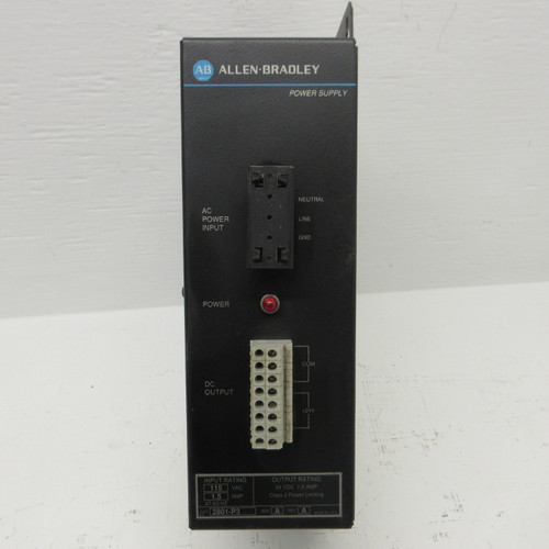 Allen Bradley 2801-P3 Ser A Power Supply 24VDC 1.6 Amp Class 2 Power Limiting (AH1367-1)