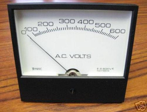 Crompton VA-SSSJ AC Volts Meter 0-600V 237-02 E.S. 600V (EBI0737-5) Crompton VA-SSSJ AC Volts Meter 0-600V 237-02 E.S. 600V (EBI0737-5)