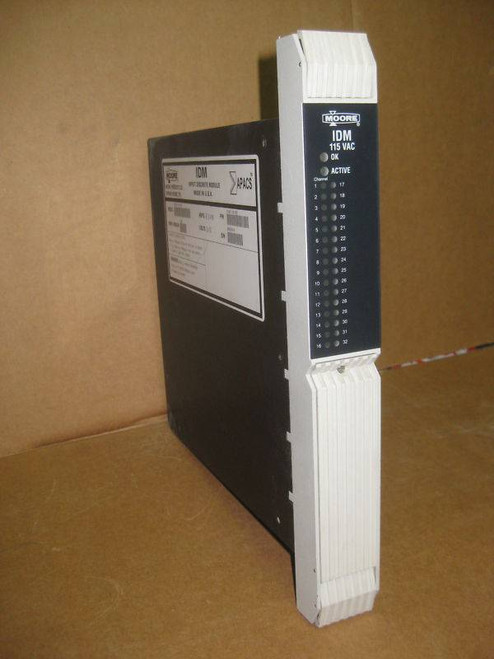Moore 39IDM115ACCAN PLC IDM 16107-101 APACS+ QuadLog 16107101 Discrete Module (EBI3056-4)