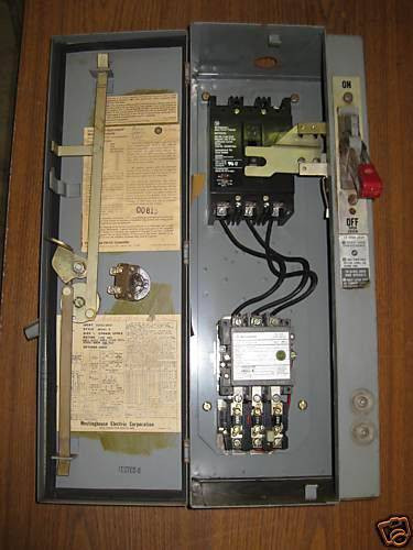 Westinghouse 15A Breaker Size 1 Starter Combination Combo Box 15 Amp B200M1CX (EBI4994-1)
