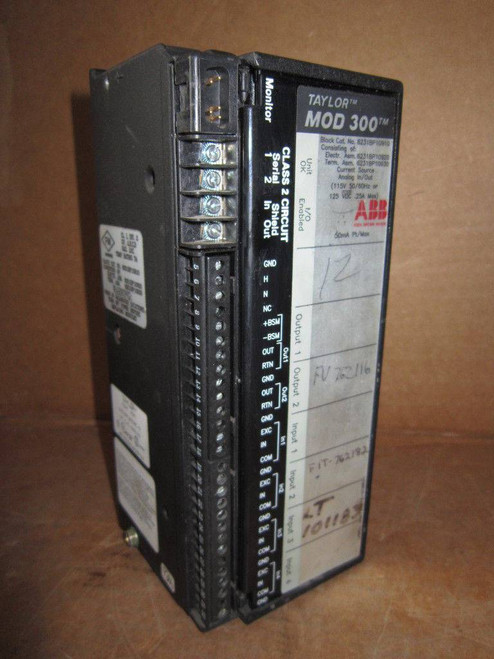 Taylor ABB MOD 300 6231BP10920D-K Input Output PLC Module 6231BP10910 (EBI4729-31)