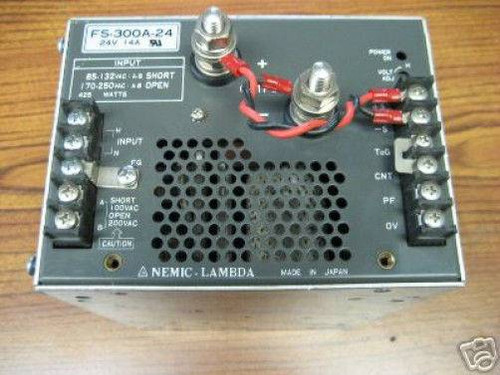 Nemic-Lambda FS-300A-24 24V/14A Power Supply FS300A-24 (EBI3102-5)