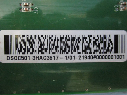 ABB DSQC501 3HAC3617-1/01 Robot Controller PLC Backplane Board DSQC 501 (TK0053-3)