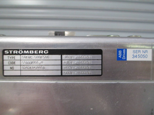 ABB 500 HP AC Drive SAFUC 500F500 Stromberg Allen Bradley 460 KVA 460V AB 345050 (NP0098-1)