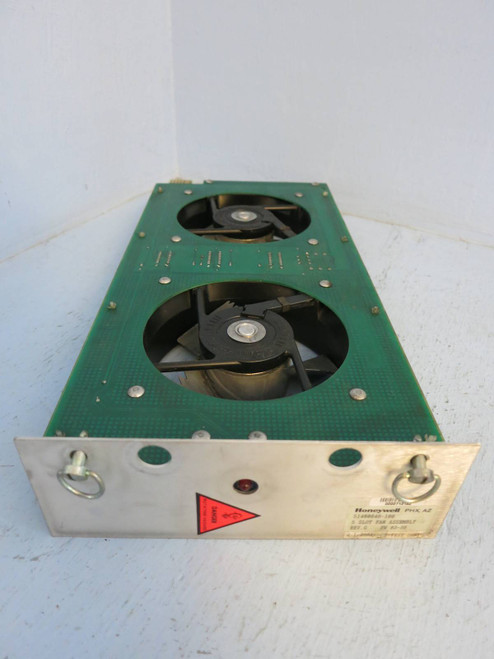 Honeywell 51400646-100 Rev G 5 Slot Fan Assembly 51400764-100 J PLC 51400763 F (PM0270-2)