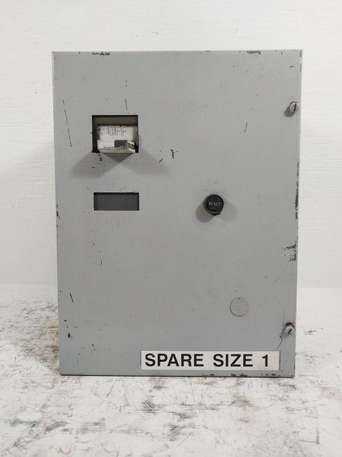 Westinghouse Type W Size 1 Starter 15A 18" Breaker Motor Control Center Bucket (TK0164-1)